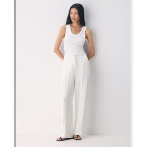 Wilfred Cream Wide Leg Pants - Size 6